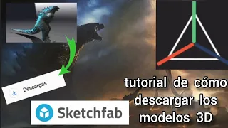 tutorial de cómo descargar los modelos 3D en Sketchfab
