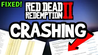 How To Fix Red Dead Redemption 2 Crashes! (100% FIX)