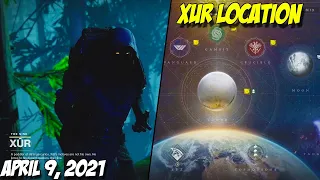 Xur's EXOTICS & CIPHERS Location April 9th 2021 [DESTINY 2]