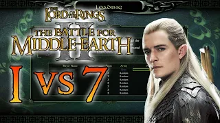 1 Elves vs 7 Brutals | The Battle for Middle Earth II