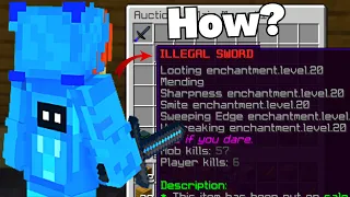 How I Got this server SUPER SECRET *ILLEGAL SWORD* in this Minecraft SMP...