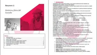 TEMA 1 QUÍMICA Y FÍSICA DEL INCENDIO