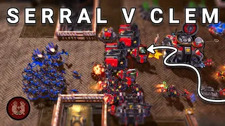 Clem hits Serral with BONKERS BUILDS in the Masters Colosseum (Starcraft 2)
