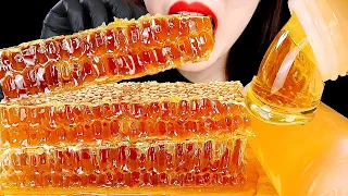 벌집꿀 꿀젤리 먹방 ASMR RAW HONEYCOMB, HONEY JELLY MUKBANG EATING SOUNDS 咀嚼音ハニカム | ZOEY ASMR