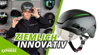 INNOVATIVER E-BIKE-HELM mit VISIER & BELEUCHTUNG [Alpina Altona V] 🔰 @zweiradexpresstv1231