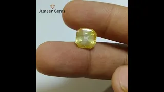 9 carat size srilankan top quality Ceylone pukhraj yellow sapphire stone 😍 At wholsale prices