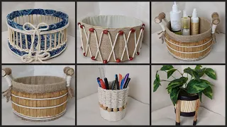 Diy craft ideas for home decoration📦🧺 #storage #storagesolutions #storagebasket #homedecor #diy