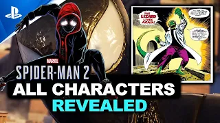 Marvel's Spider-Man 2 - ALL CHARACTERS Confirmed - PS5  |  Watch Before You Buy