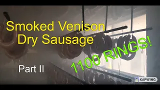 Stuffing over ONE THOUSAND rings of venison dry sausage - Part 2