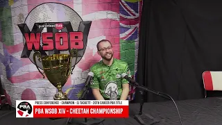 WSOB XIV PBA Cheetah Championship Press Conference - EJ Tackett (April 17, 2023)