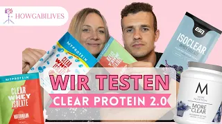 WIR TESTEN CLEAR WHEY PROTEIN / ISOCLEAR / MORE CLEAR 2.0 - MORE NUTRITION I ESN I MYPROTEIN