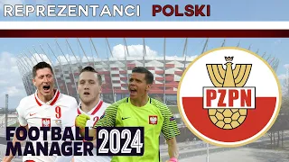 Reprezentanci Polski i ich profile w FOOTBALL MANAGER 2024.