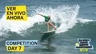 WEBCAST ESP - Competencia Día 7 - 2024 Surf City El Salvador ISA World Junior Surfing Championship