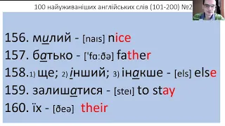 Англійська мова в повільному темпі, 100 найуживаніших слів №2 (модернізоване)