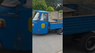 Hayabusa motorbike engine swapped Piaggio Ape acceleration! #engineswap #shorts #piaggio