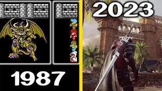 Evolution of Final Fantasy Games ( 1987-2023 )