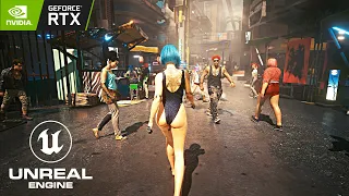 Cyberpunk 2077 | Unreal Engine 5 REMASTERED Graphics!? PSYCHO Settings RTX 3090 Ti Ray Tracing!