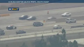 Driver of stolen minivan leads CHP on high-speed chase through Orange County