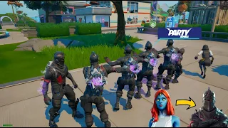 Making The Whole Lobby Black Knights using Mystique!😂 (Party Royale)