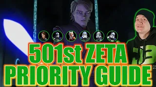 501st Zeta Priority List & Breakdown! SWGOH