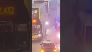 Heavy rain in Hong Kong leaves streets and buildings flooded as woman seen getting washed down road