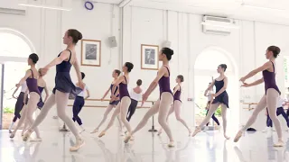 Royal Ballet School students in August Bournonville’s Konservatoriet