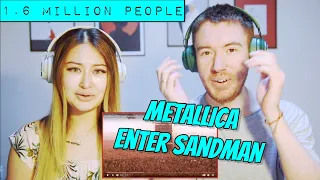 METALLICA - ENTER SANDMAN (LIVE IN MOSCOW 1991) **COUPLE REACTION**