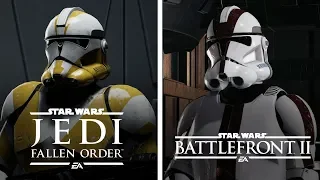 Jedi Fallen Order vs Battlefront II | Graphics Comparison [Characters]