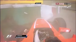 Jules Bianchi onboard crash Japanese GP 2013