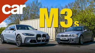 G80 BMW M3 meets E46 M3 CSL | Old or new? | 4K