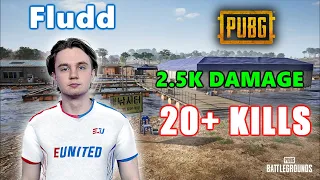 eU Fludd - 20+ KILLS (2.5K Damage) - SQUADS - PUBG