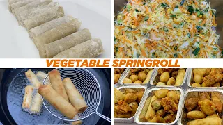 NIGERIAN VEGETABLE SPRING ROLL RECIPE|Small Chops Recipe In Nigeria