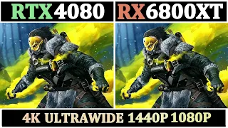 New RTX 4080 vs RX 6800XT | 15 Games at 4K, Ultrawide, 1440P, 1080P |