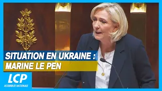 Marine Le Pen: situation en Ukraine - débat à l'Assemblée nationale - 12/03/2024