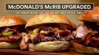McDONALD's McRIB SANDWICH! I made the Famous McRib Sous Vide!