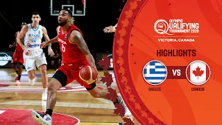 Greece - Canada | Full Highlights - FIBA Olympic Qualifying Tournament 2020