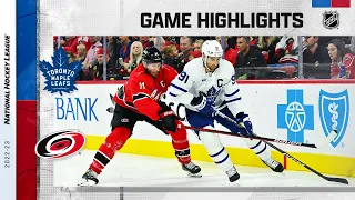 Maple Leafs @ Hurricanes 11/6 | NHL Highlights 2022