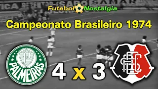 Palmeiras 4 x 3 Santa Cruz - 09-03-1974 ( Campeonato Brasileiro )
