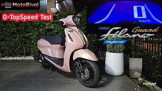 TopSpeed 2024 Yamaha Grand Filano Hybrid & Accerelation Test by MotoRival