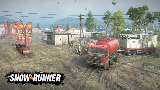 First Mission of Season 7 | Transporting Generator for Supply Depot | SnowRunner |  Gameplay