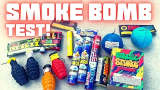 TESTING SMOKE GRENADE FIREWORKS  |  Daytime Fireworks at Elite!