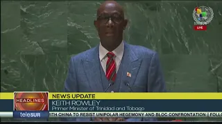 Keith Rowley: Trinidad and Tobago reiterates its strong support to solve the crisis in Palestine