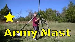 Ham Radio Antenna Military Mast Tower, Setup & Review