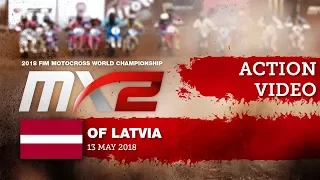 Pauls Jonass vs Thomas Kjer Olsen Battle - MX2 Qualifying Race   MXGP of Latvia 2018