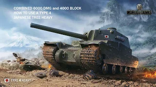 WOT Type 4 Heavy Tank Tier 9 Gameplay World of Tank. How to for 6000 dmg and 4000 block