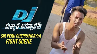 হুবহু কপি DJ Duvvada Jagannadham - SIR Peru Cheppandayya Fight Scene | Allu Arjun, Ajaira Fapor.