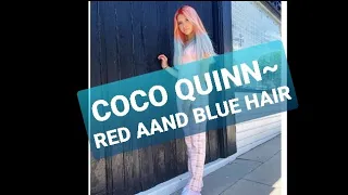 COCO QUINN~RED AND BLUE HAIR