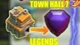 FIRST TOWN HALL 7 TO EVER REACH LEGENDS LEAGUE!!OMG😱😱MUST WATCH