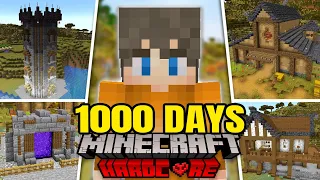 I Survived 1000 Days of Hardcore Minecraft [FULL MINECRAFT MOVIE]