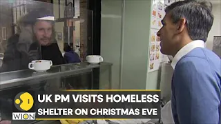 UK PM Rishi Sunak visits homeless shelter on Christmas eve, asks man if 'he is in business?' | WION